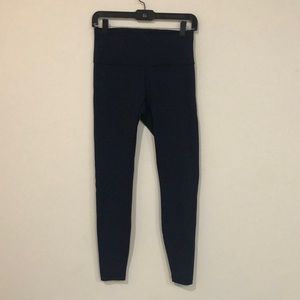 COPY - Lululemon navy h/r Wunder under leggings sz 8 28” inseam